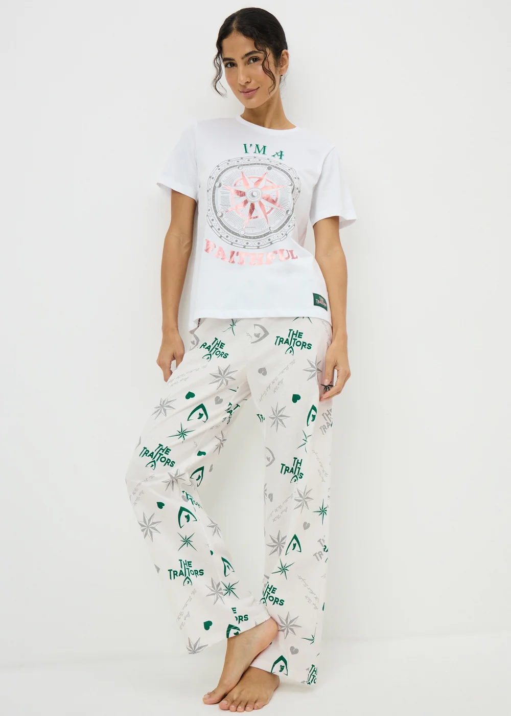 The Traitors White Faithful Long Pyjama Set - Extra small Image 1