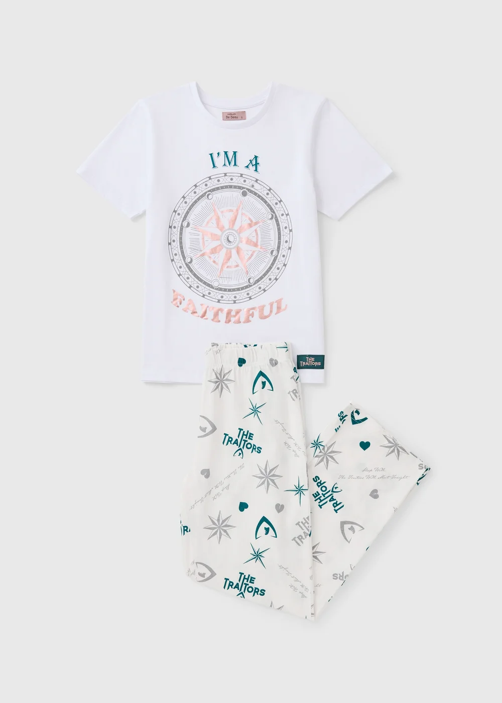 The Traitors White Faithful Long Pyjama Set - Extra small Image 2