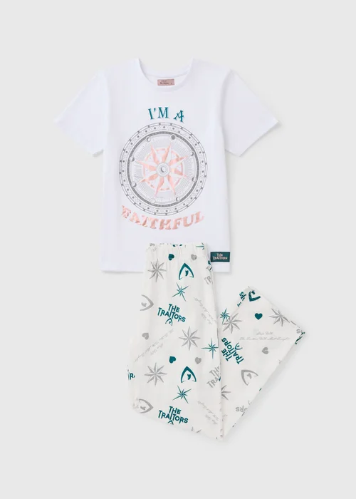 The Traitors White Faithful Long Pyjama Set - Extra small Image 2