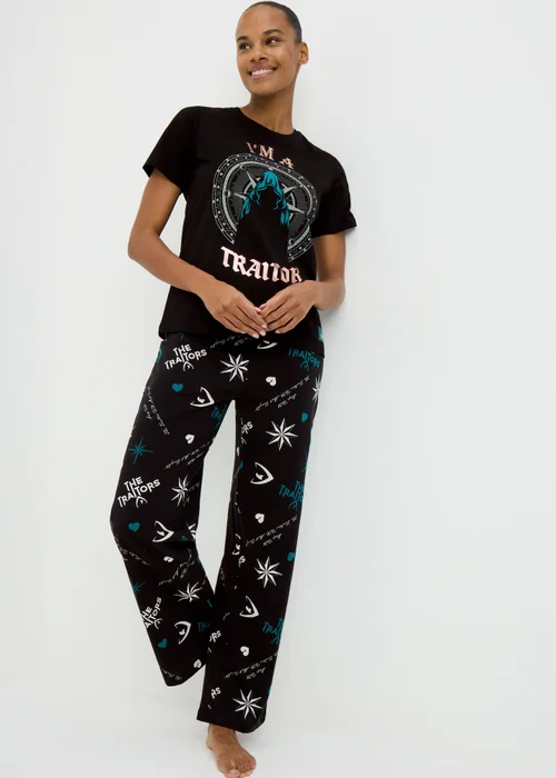 The Traitors Black Traitor Long Pyjama Set - Extra small Image 1