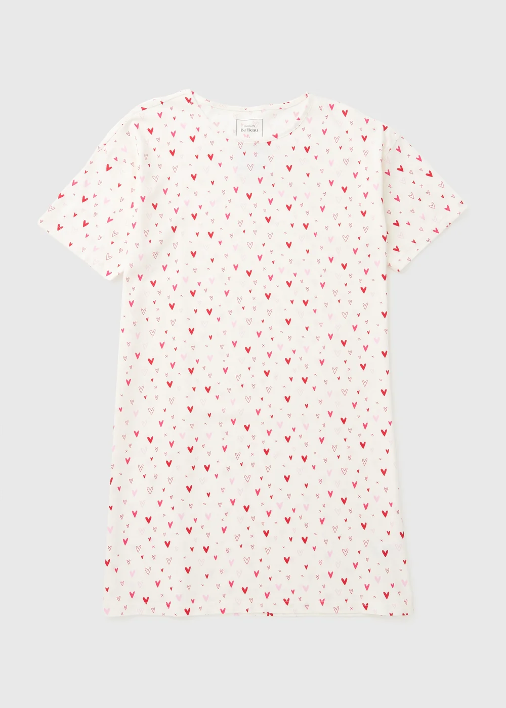Cream Ditsy Heart Nightie - XXL Image 3