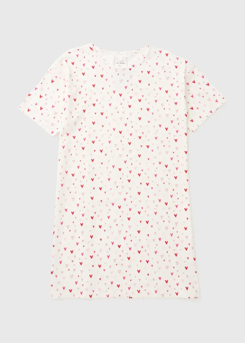 Cream Ditsy Heart Nightie - XXL Image 3