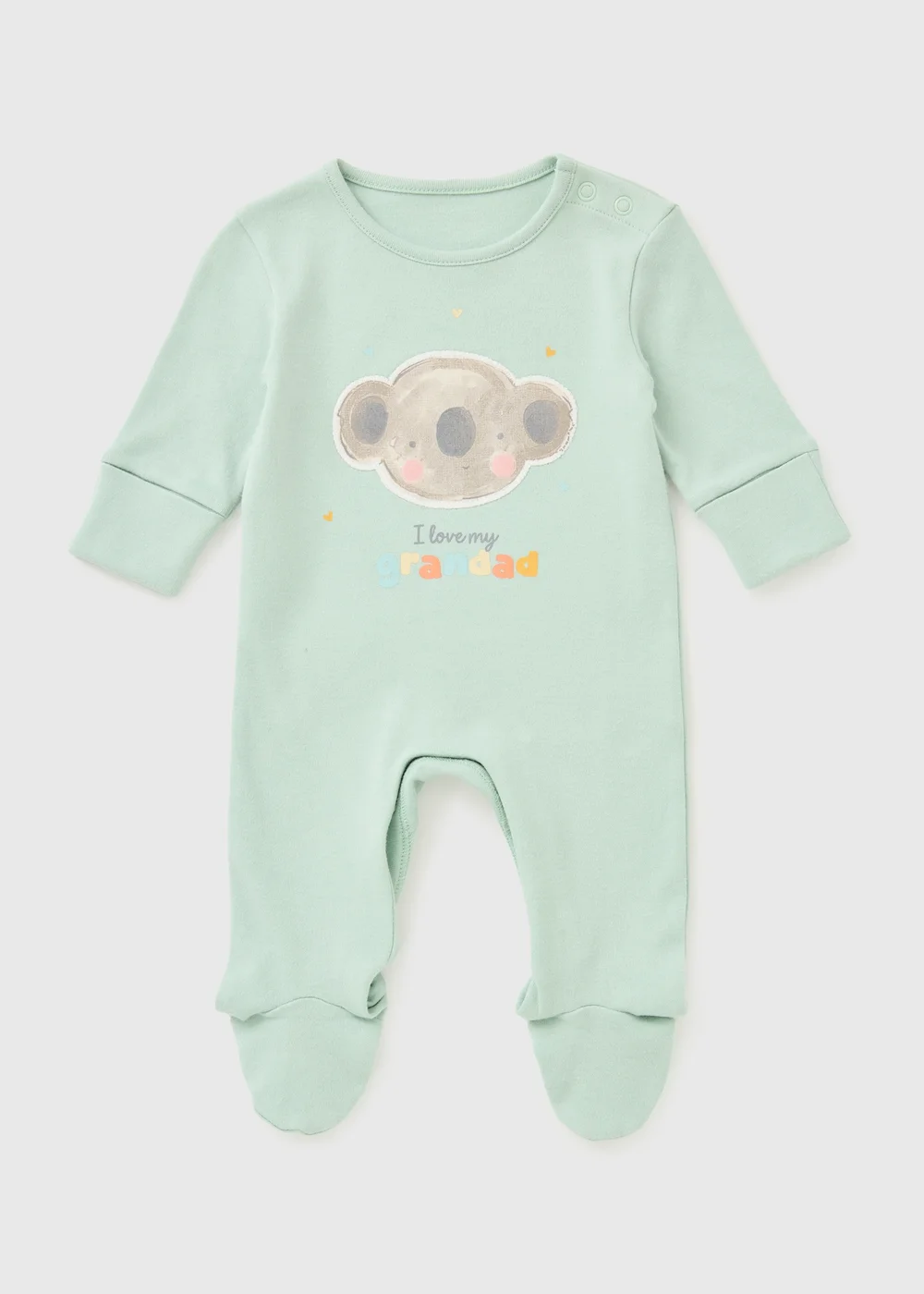 Baby Sage Koala Grandad Sleepsuit (Newborn-18mths) - Age 0 - 3 Months Image 1