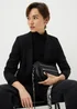 Black Zip Camera Bag - One Size Image 1
