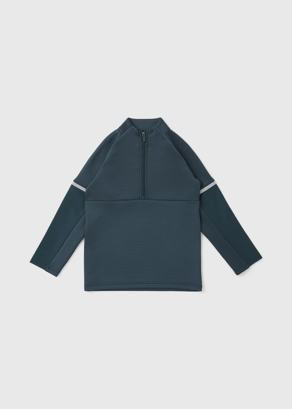 Boys Teal 1/4 Zip Scuba Top (7-15yrs) - 14 Yrs Image 1