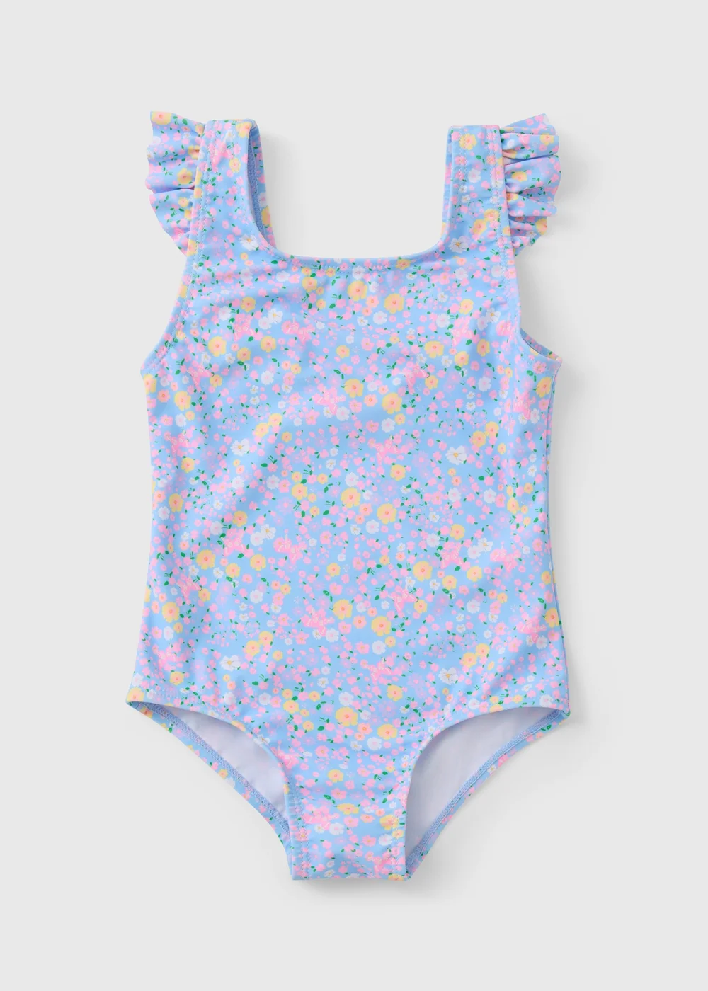 Girls Multicolour Ditsy Floral Swimming Costume (1-7yrs) - 1-1.5 Yrs Image 1