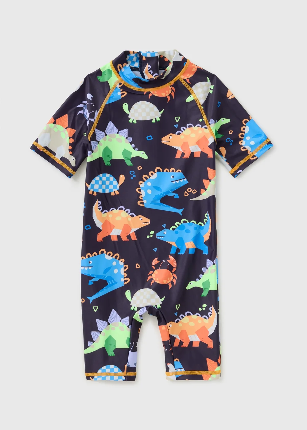 Boys Black Dino Surf Suit (1-7yrs) - 4-5 Yrs Image 1