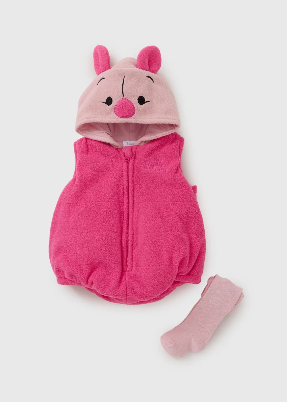 Disney Winnie The Pooh Baby Pink Piglet Padded Suit Set (Newborn-23mths) - 0-3 months Image 1