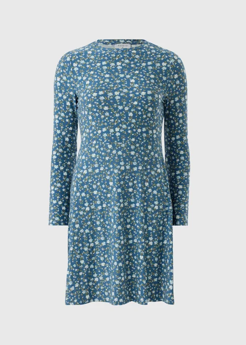 Blue Ditsy Supersoft Mini Dress - 20 Image 2