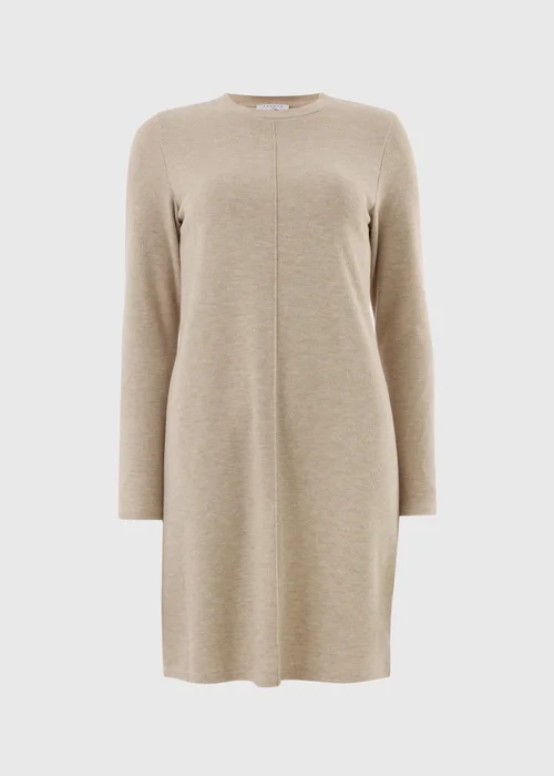 Beige Cosy Mini Dress - 28 Image 3