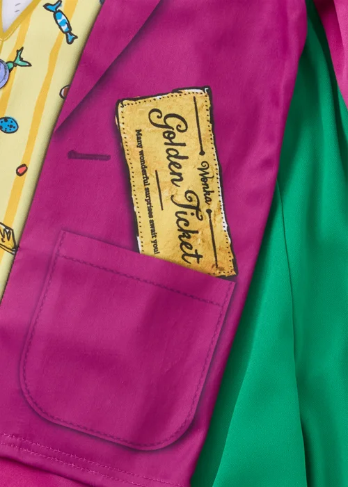 Kids Purple Willy Wonka Costume (3-12yrs) - 3-4 Yrs Image 2