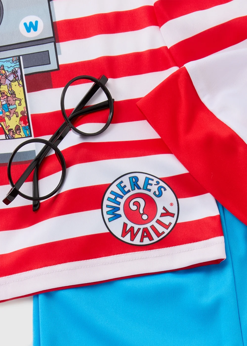 Boys Red Where's Wally Costume (3-12 Yrs) - 3-4 Yrs Image 2