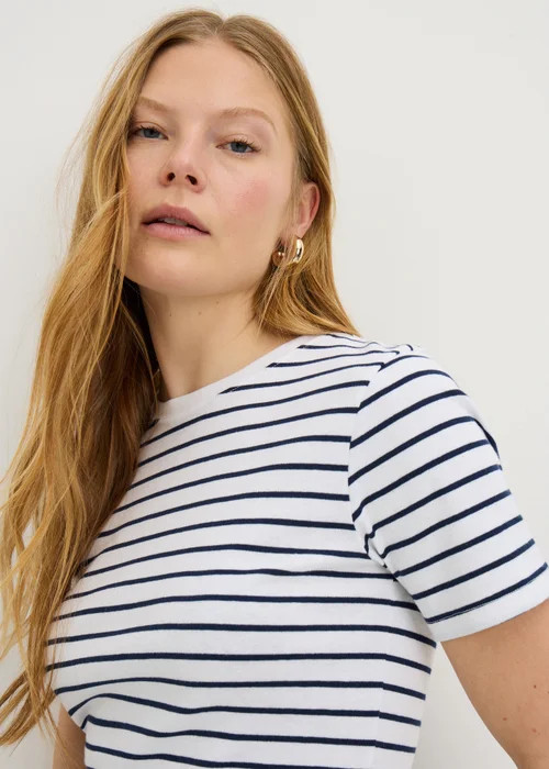 Navy Stripe Fitted T-Shirt - 26 Image 3