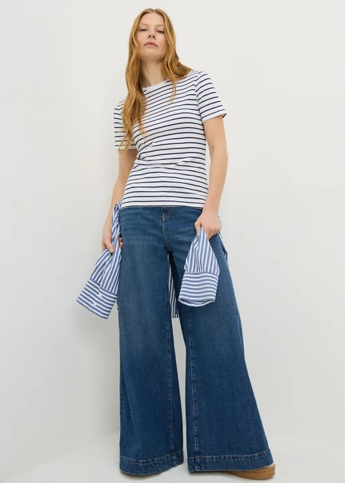 Navy Stripe Fitted T-Shirt - 26 Image 1