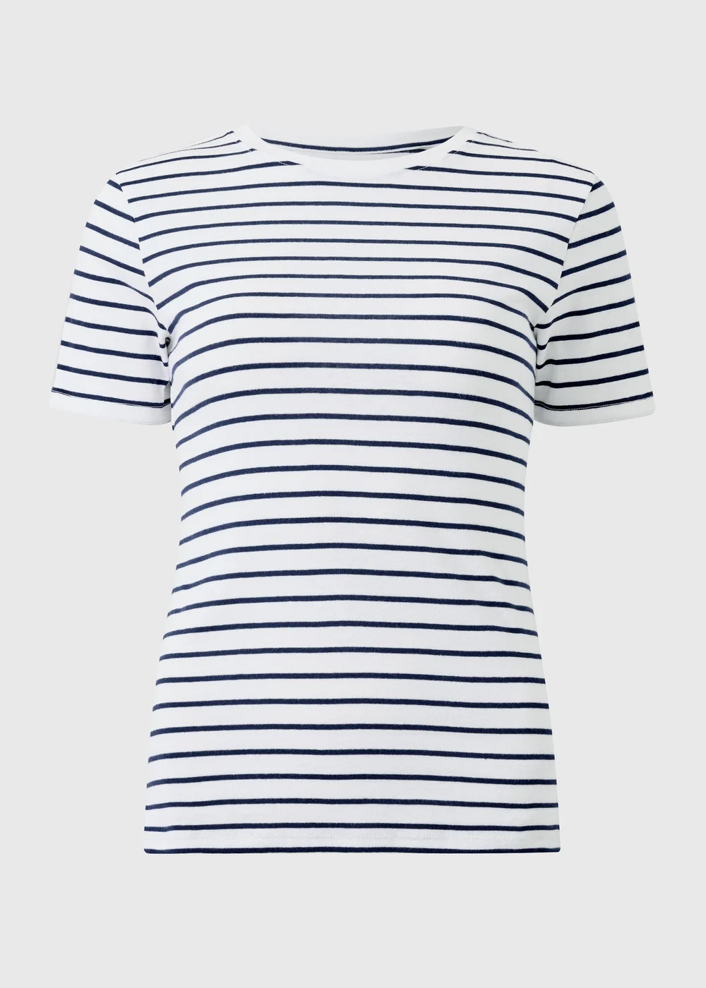 Navy Stripe Fitted T-Shirt - 26 Image 4