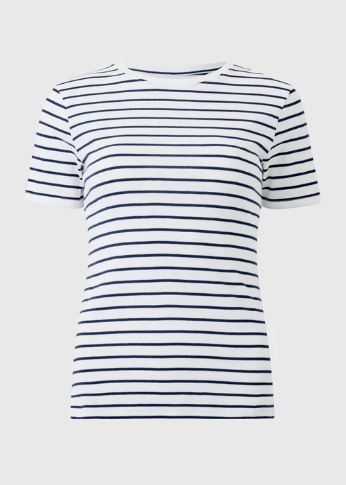 Navy Stripe Fitted T-Shirt - 26 Image 4