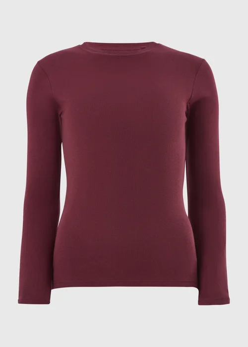 Burgundy Long Sleeve T-Shirt - 26 Image 3