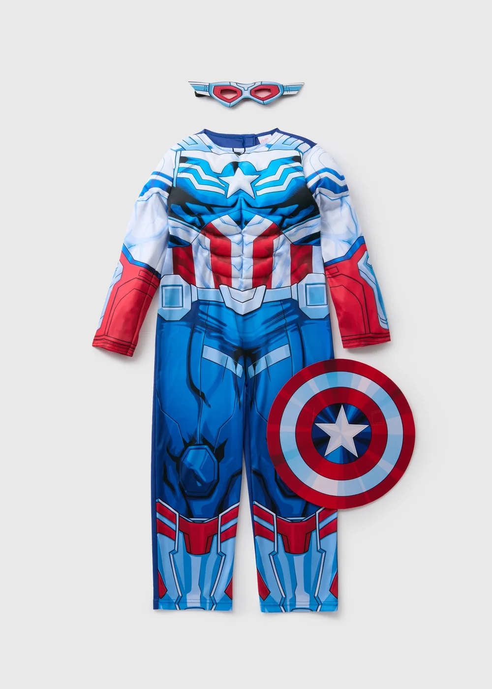 Marvel Boys Captain America Fancy Dress Costume (3-10yrs) - 3-4 Yrs Image 1