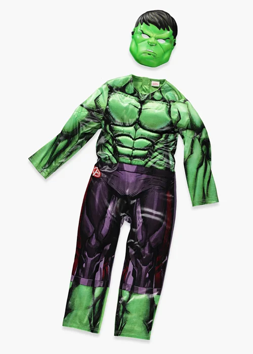 Boys Green Hulk Suit ( 3-10 Years) - 5-6 Yrs Image 1