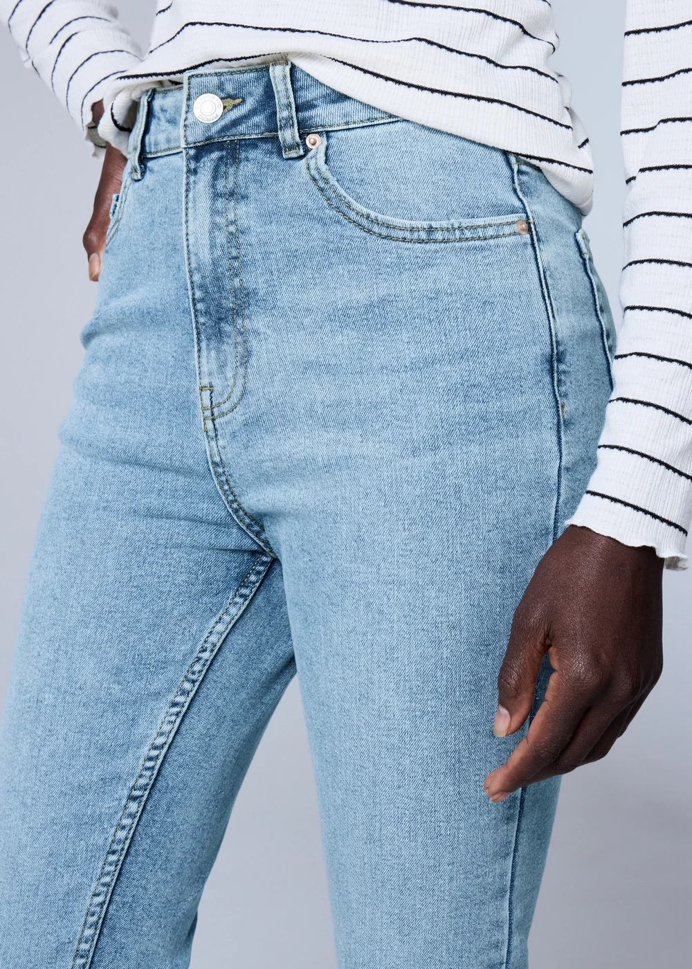 Blue Lightwash April Stretch High Rise Skinny Jeans - 24/L29 Image 2