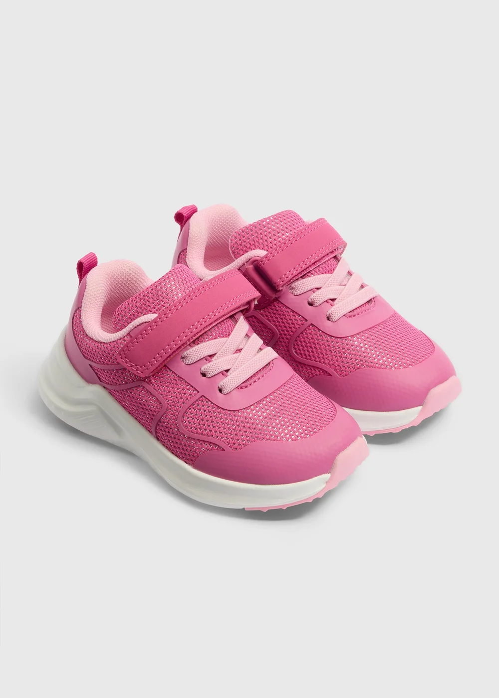 Girls Pink Sports Trainers (Younger 4-12) - 6 Infant Image 1