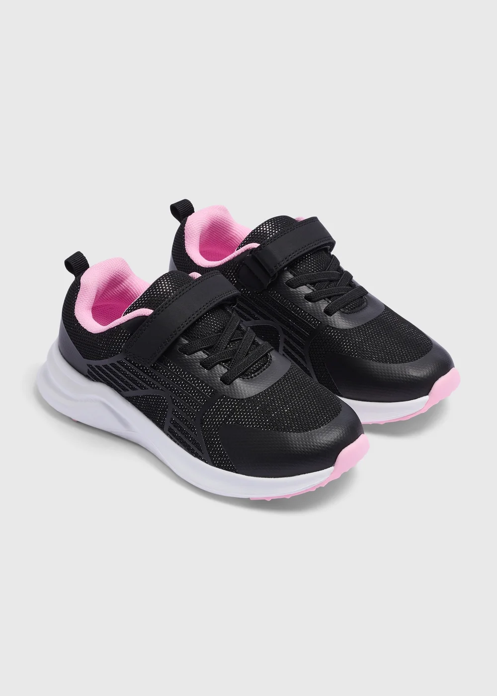 Black Sports Trainers (Younger 10- Older 5) - Size 13 Infants Image 1