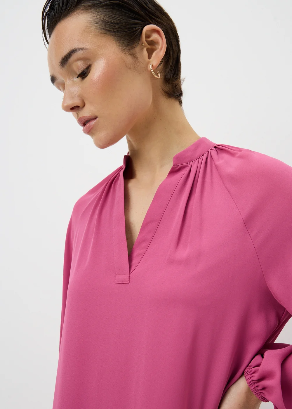 Pink Popover Mini Dress - 8 Image 2