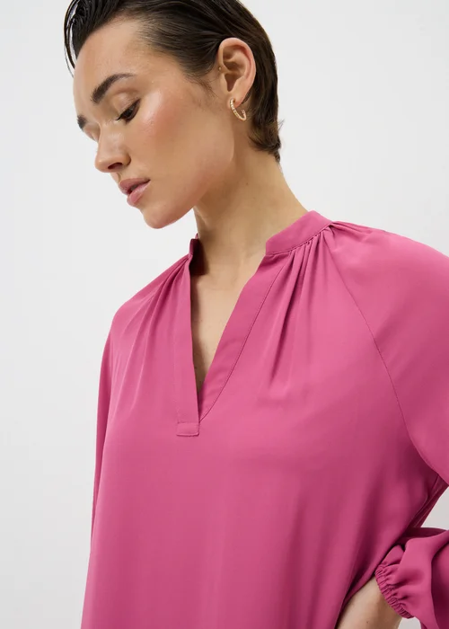 Pink Popover Mini Dress - 8 Image 2