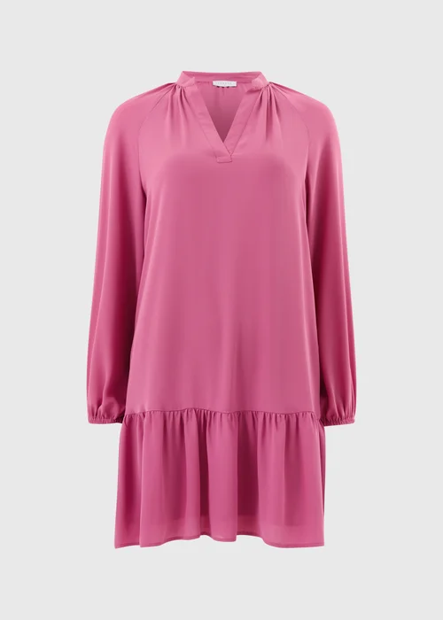 Pink Popover Mini Dress - 8 Image 4