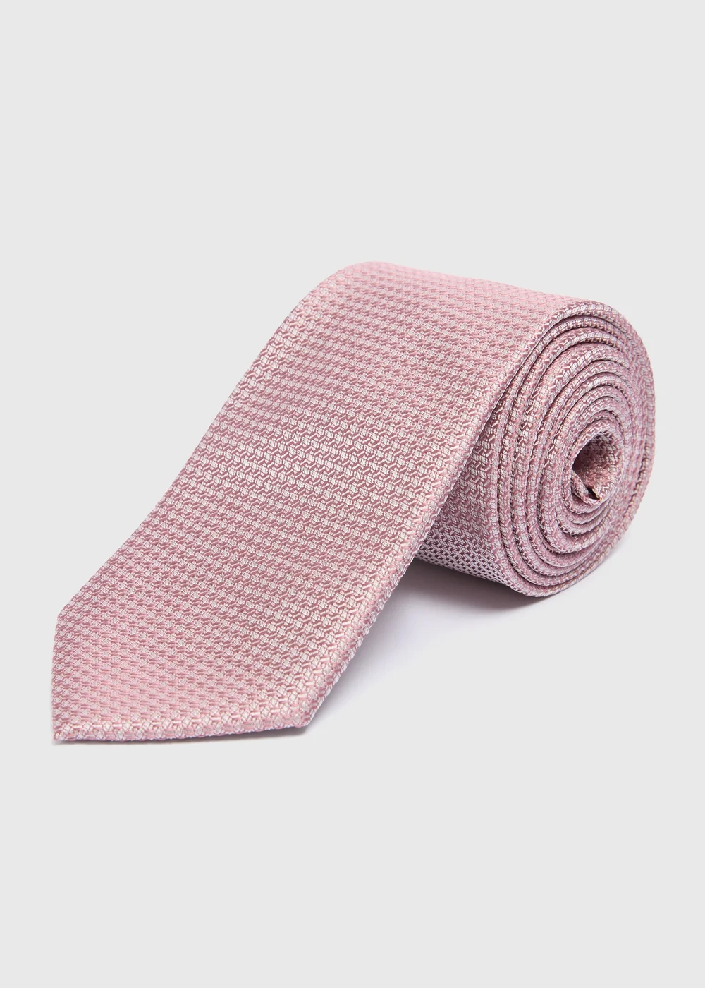 Taylor & Wright Pink Textured Tie - One Size Image 1