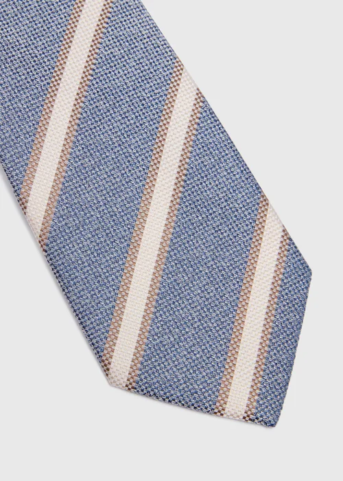 Taylor & Wright Blue Stripe Tie - One Size Image 2