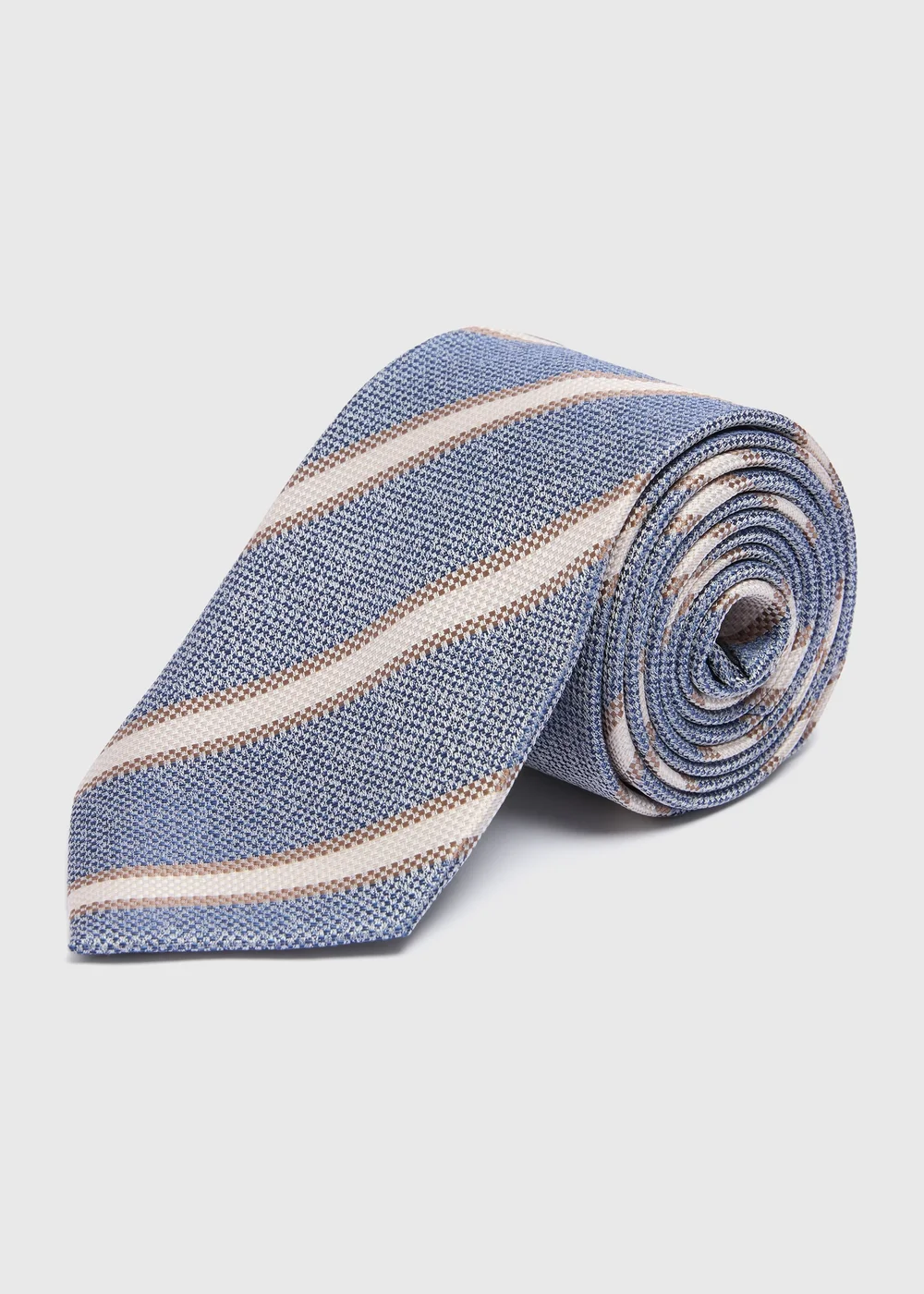 Taylor & Wright Blue Stripe Tie - One Size Image 1