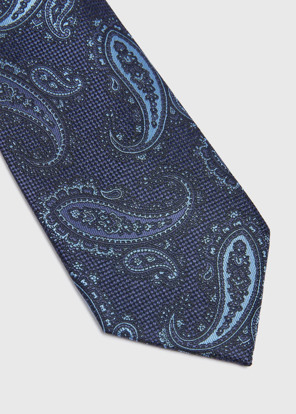 Taylor & Wright Navy Paisley Tie - One Size Image 2