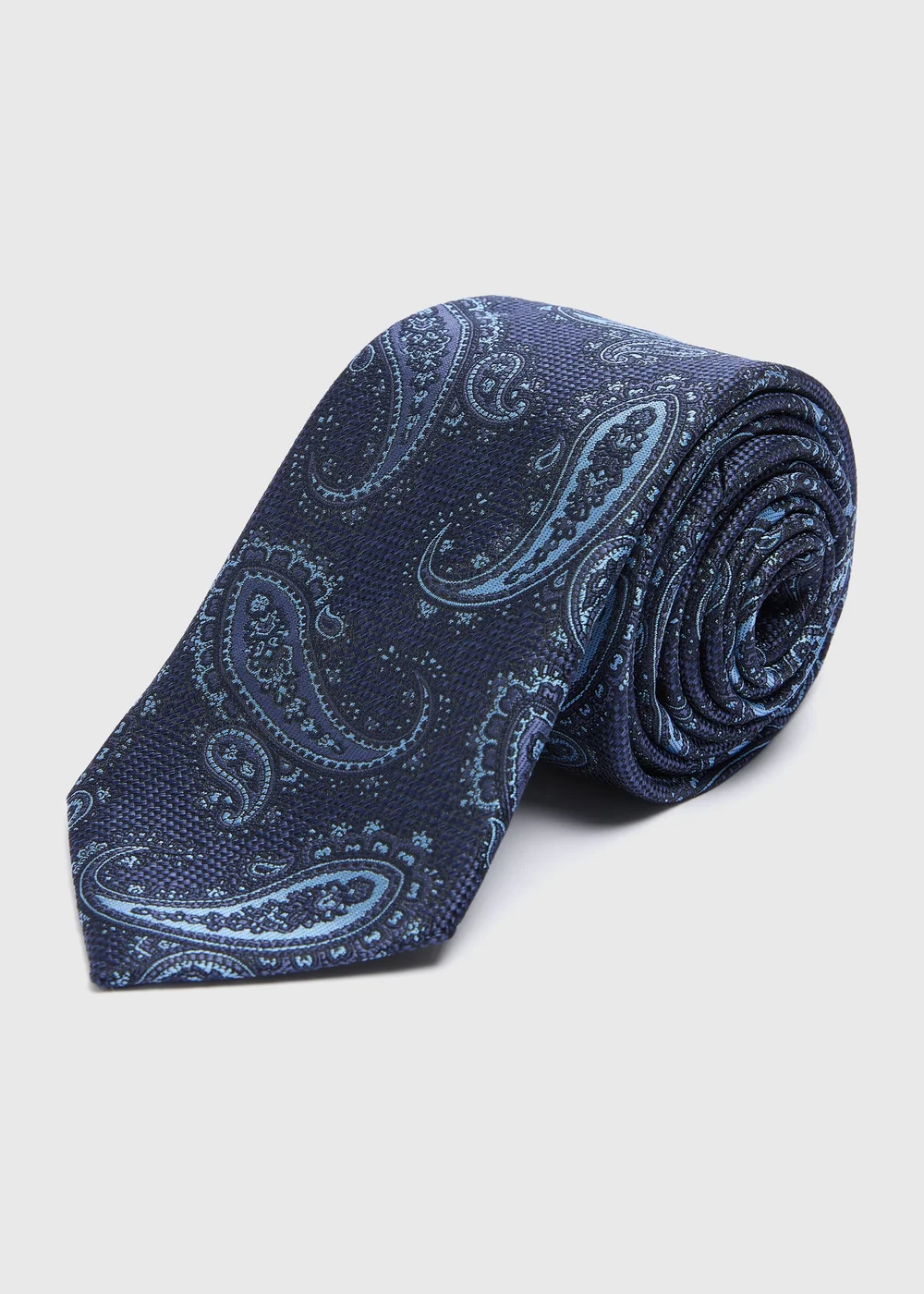 Taylor & Wright Navy Paisley Tie - One Size Image 1