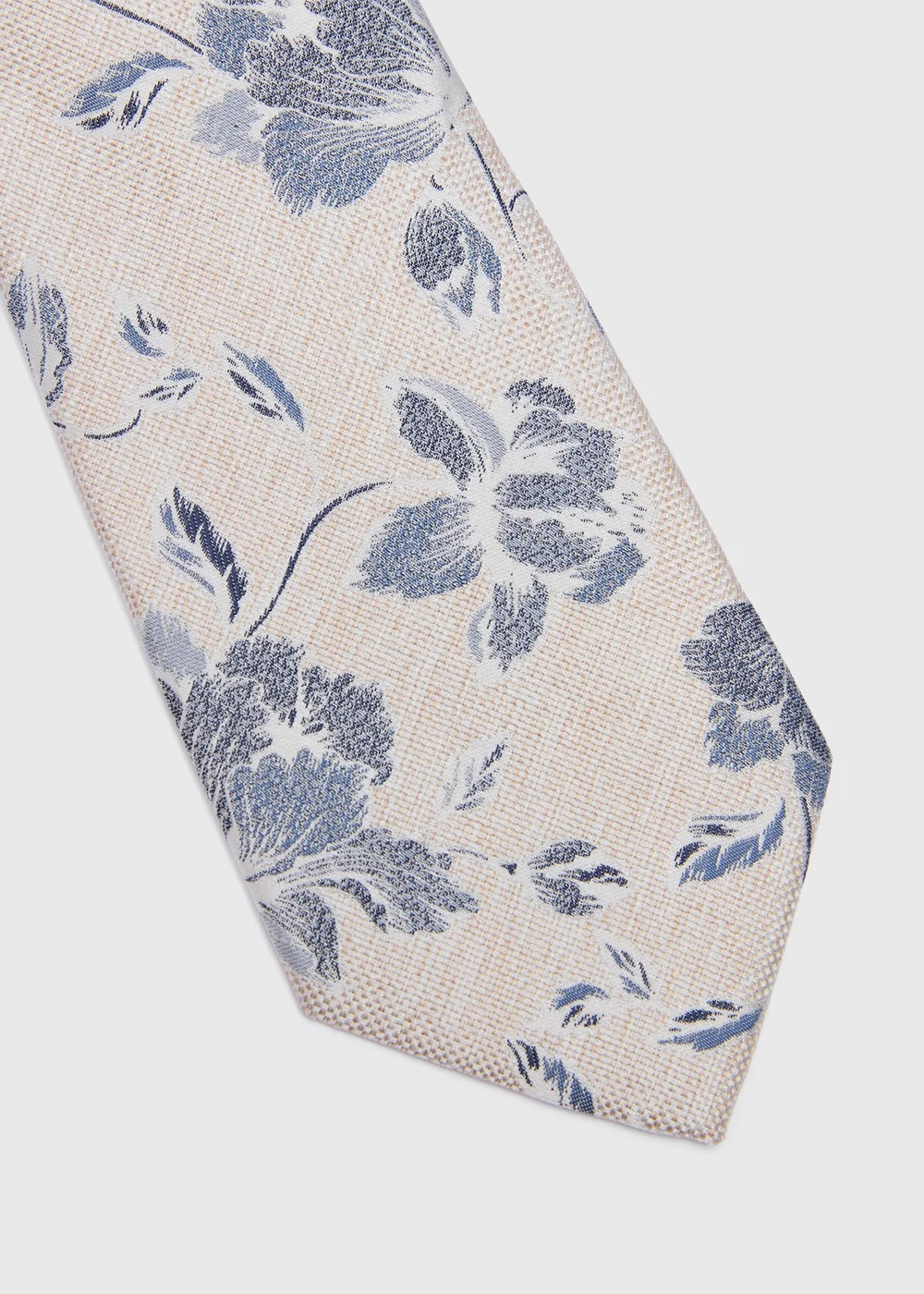 Taylor & Wright Neutral Floral Tie - One Size Image 2