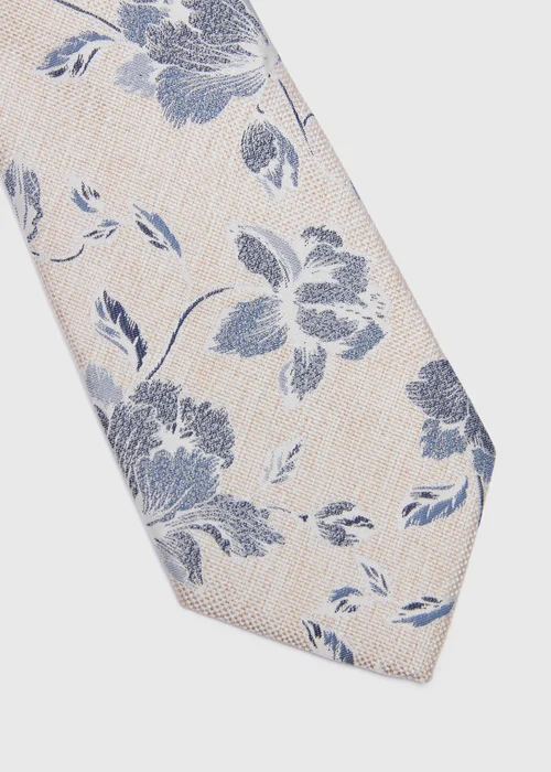 Taylor & Wright Neutral Floral Tie - One Size Image 2