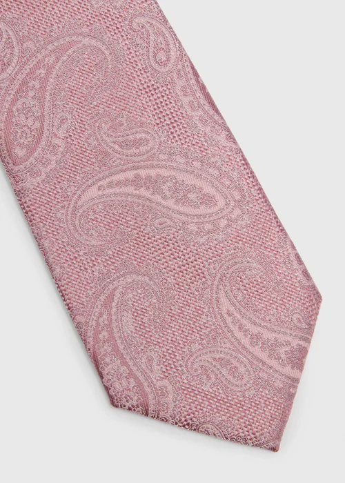 Taylor & Wright Pink Paisley Tie - One Size Image 2