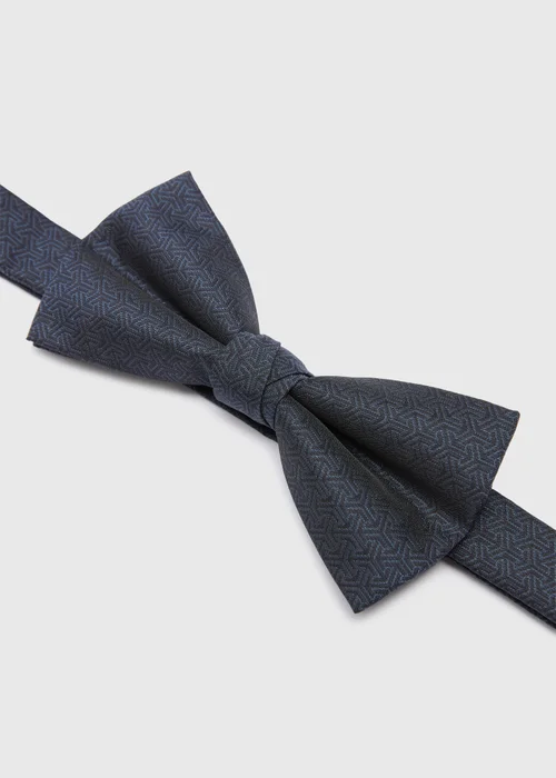 Taylor & Wright Navy Jacquard Bow Tie - One Size Image 2