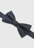 Taylor & Wright Navy Jacquard Bow Tie - One Size Image 2