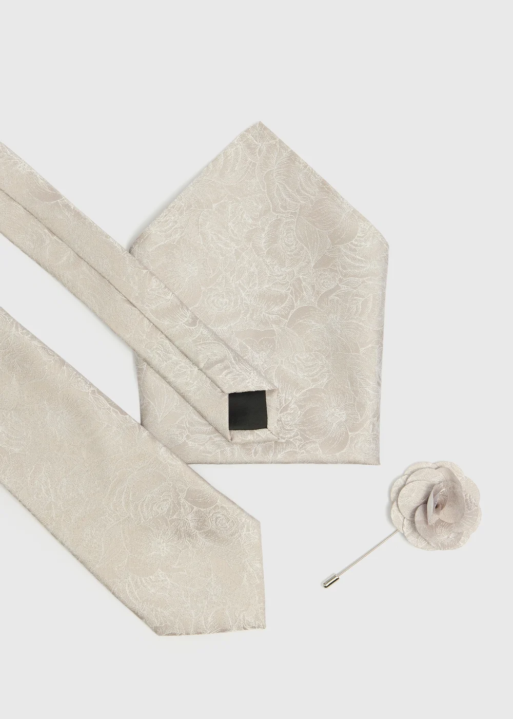 Taylor & Wright Stone Floral Tie, Pocket Square & Pin Set - One Size Image 2