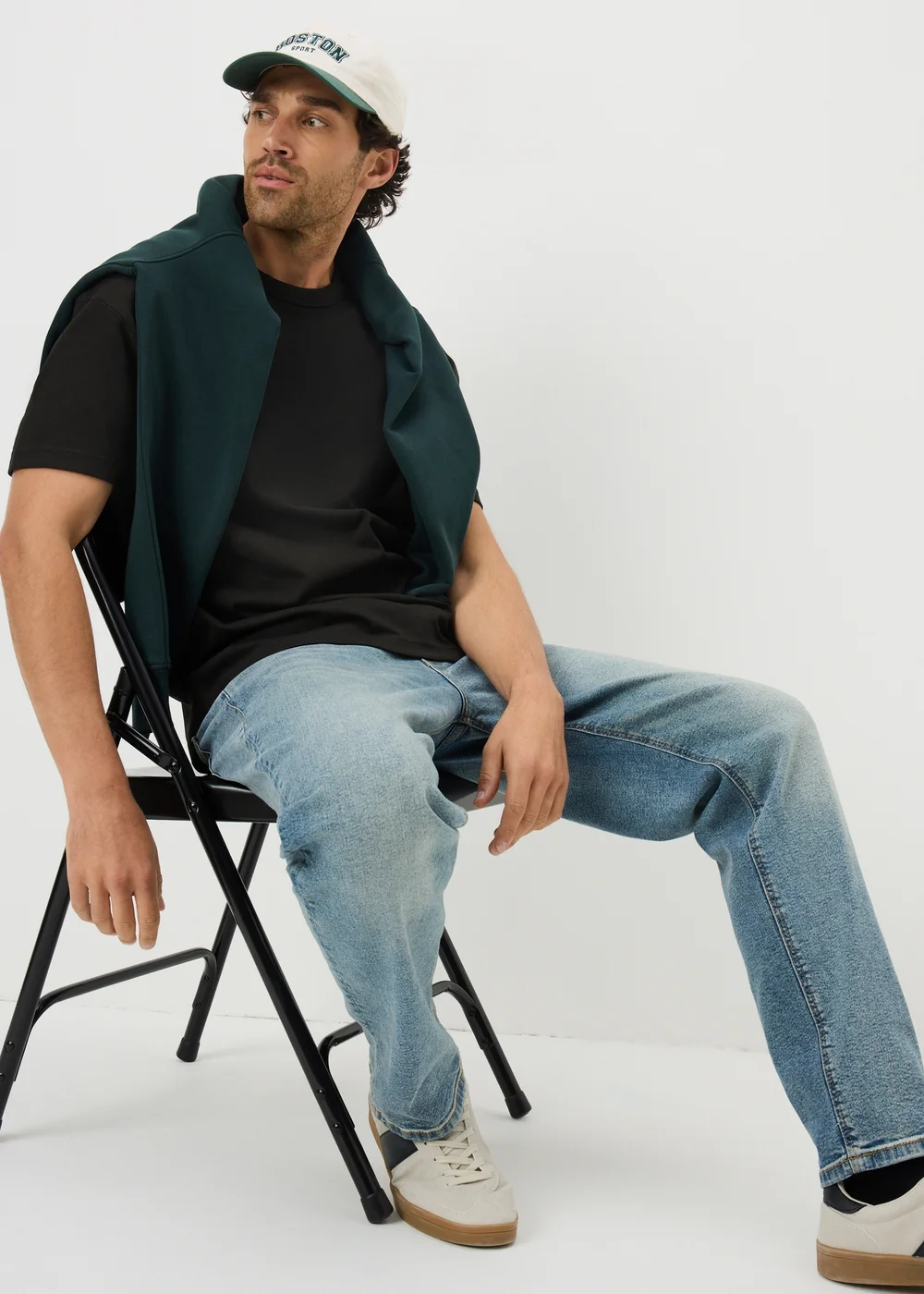 Black Plain Heavy Weight T-Shirt - S Image 1