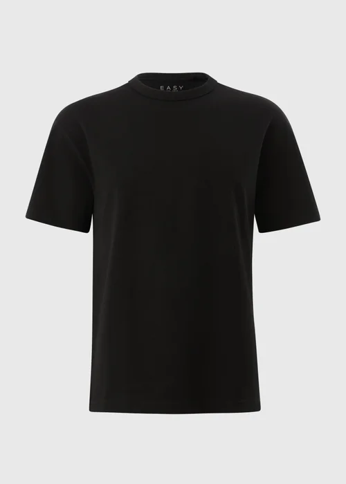 Black Plain Heavy Weight T-Shirt - S Image 4
