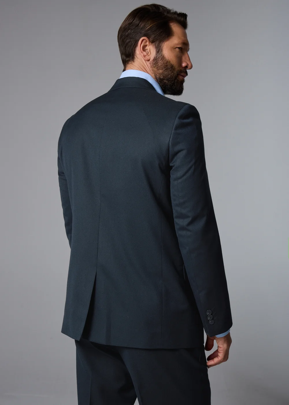 Taylor & Wright Albury Navy Birdseye Regular Fit Suit Jacket - 38 Chest Short Image 4