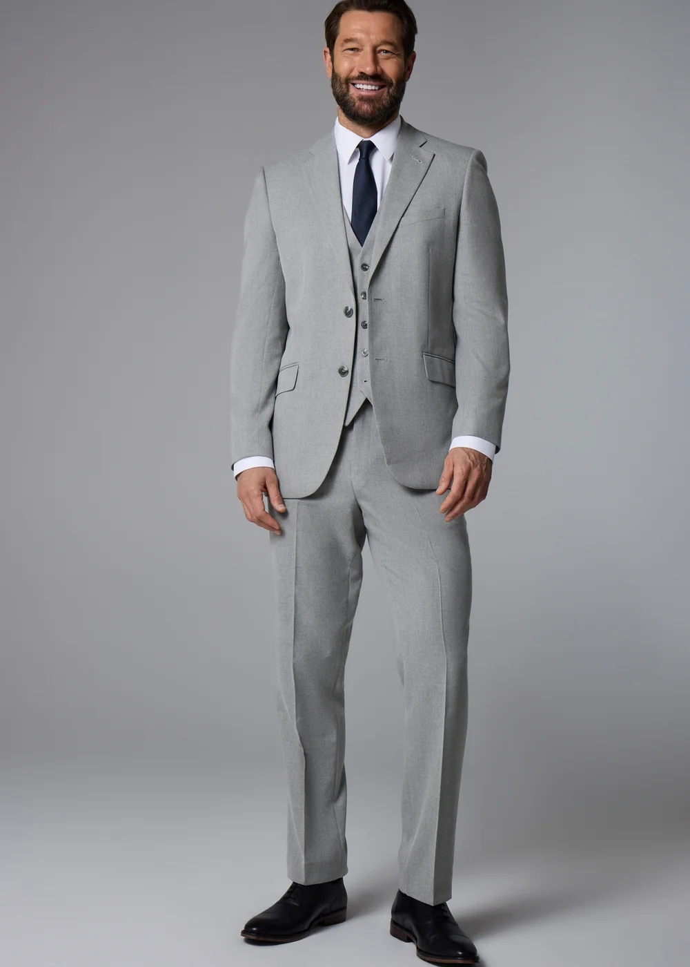 Taylor & Wright Ashford Grey Birdseye Regular Fit Suit Jacket - 38 Chest Short Image 1