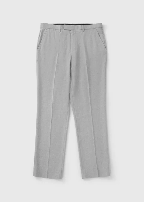 Taylor & Wright Ashford Grey Birdseye Regular Fit Suit Trousers - 26 Waist 29 Leg Image 5