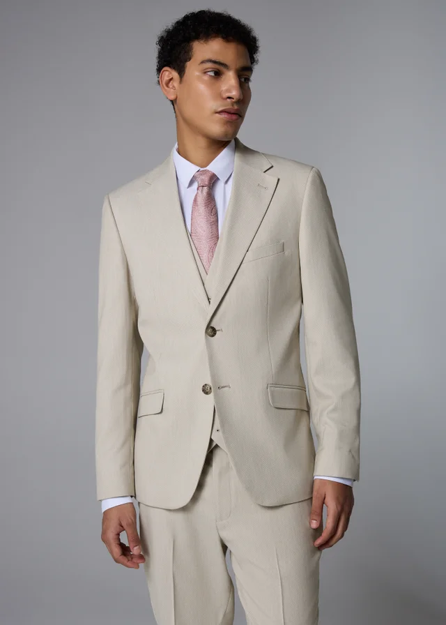 Taylor & Wright Fairmont Stone Texture Slim Fit Suit Jacket