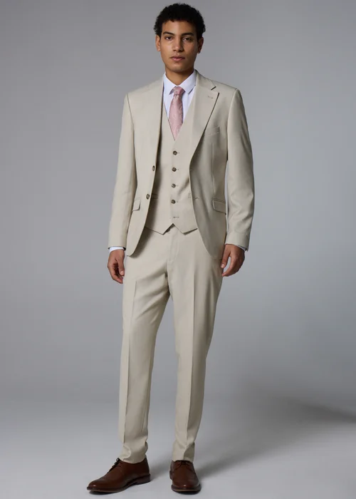 Taylor & Wright Fairmont Stone Texture Slim Fit Suit Jacket - 42 Chest Long Image 2
