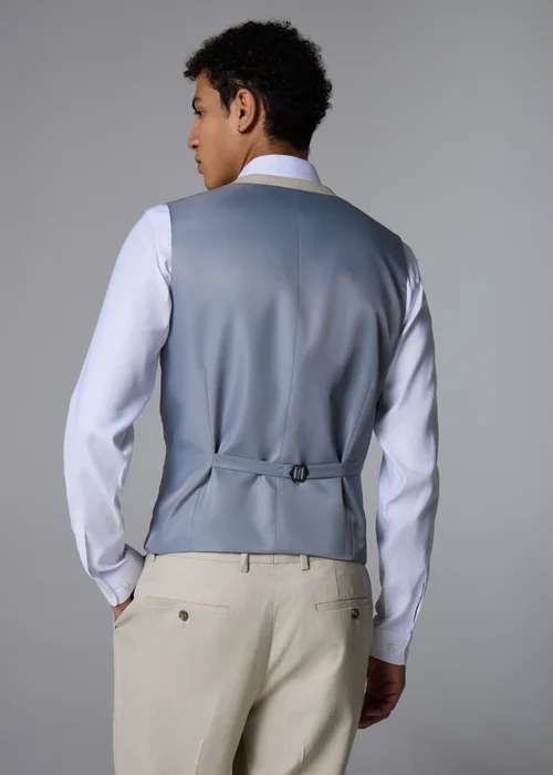 Taylor & Wright Fairmont Stone Texture Suit Waistcoat - Medium Image 4
