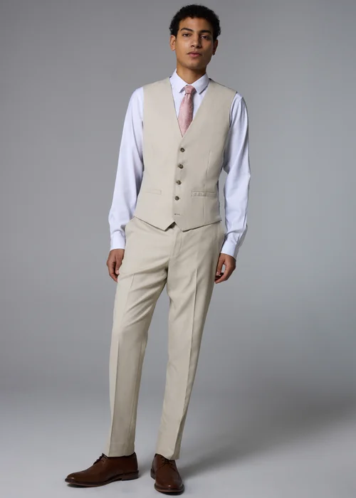 Taylor & Wright Fairmont Stone Texture Suit Waistcoat - Medium Image 1