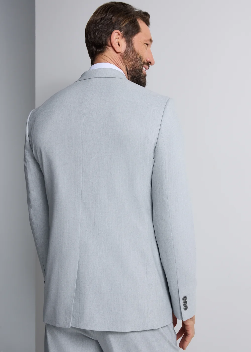 Taylor & Wright Dalton Grey Tailored Fit Suit Jacket - 52 Chest Short Image 4